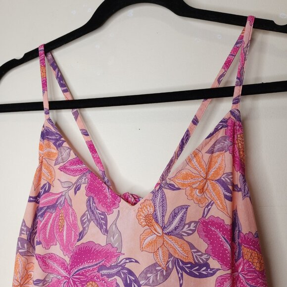 Old Navy Tie Back Floral Maxi Dress XS - Picture 3 of 7